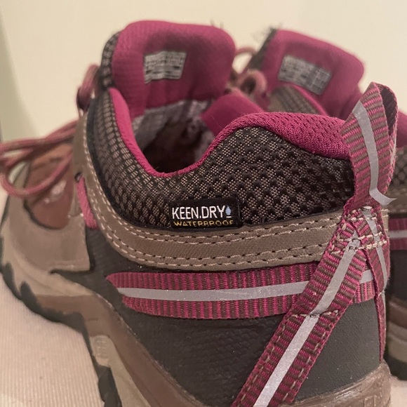 Keen Targhee III Womens Lace Up Waterproof Hiking Shoes Brown Pink Size 7.5 - Picture 4 of 12